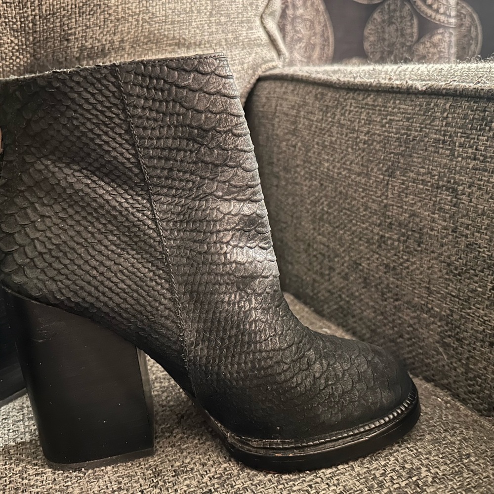 Ash Suede Python Booties - image 6